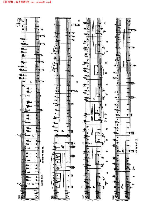 斯拉夫舞曲（四手联弹）钢琴谱