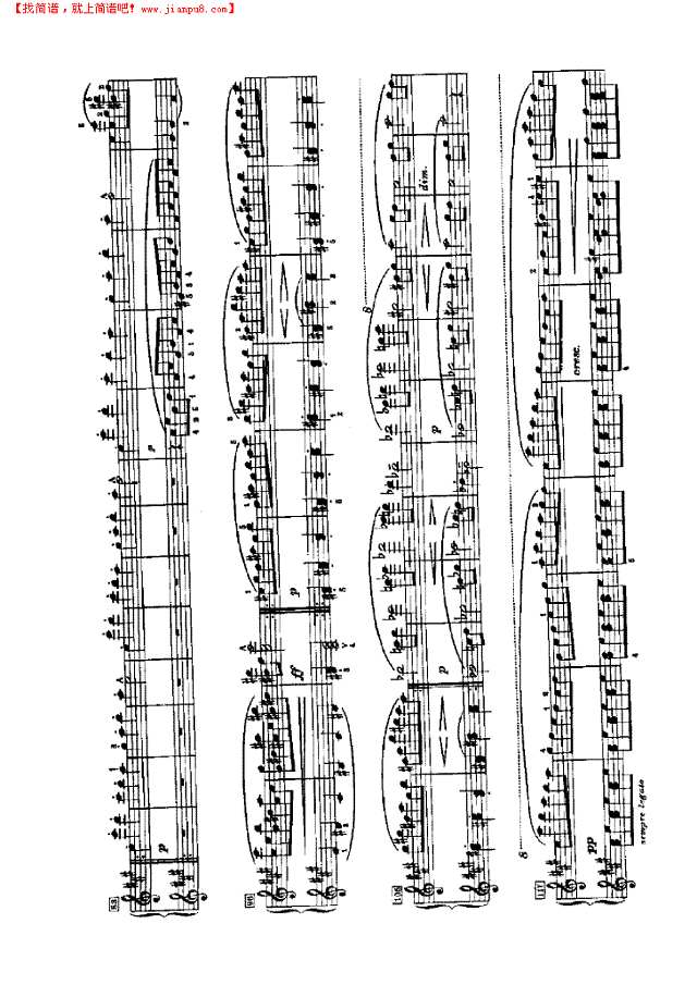 斯拉夫舞曲（四手联弹）钢琴谱