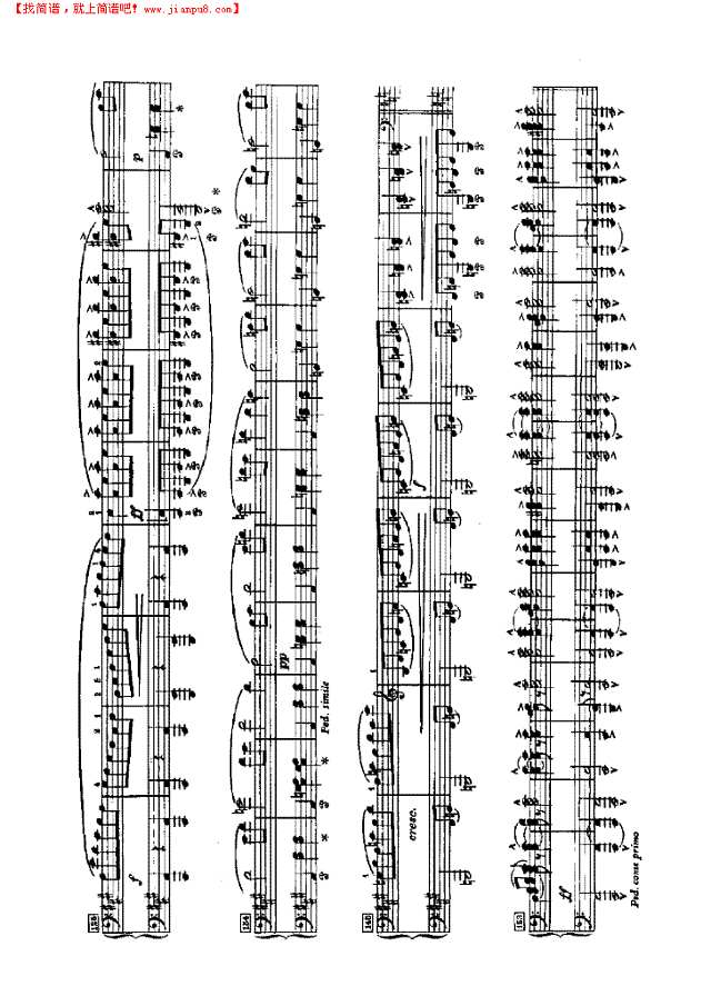 斯拉夫舞曲（四手联弹）钢琴谱