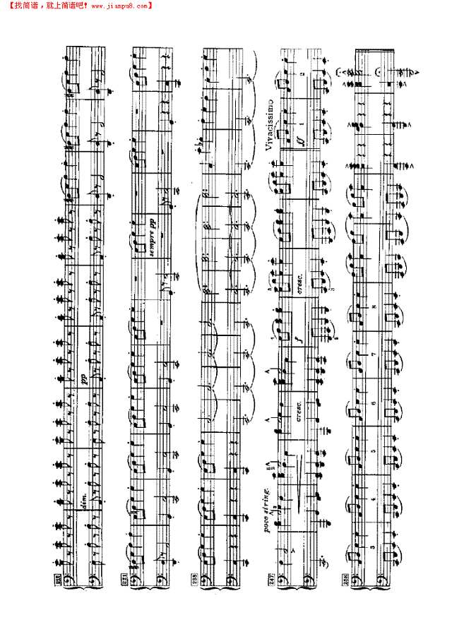 斯拉夫舞曲（四手联弹）钢琴谱