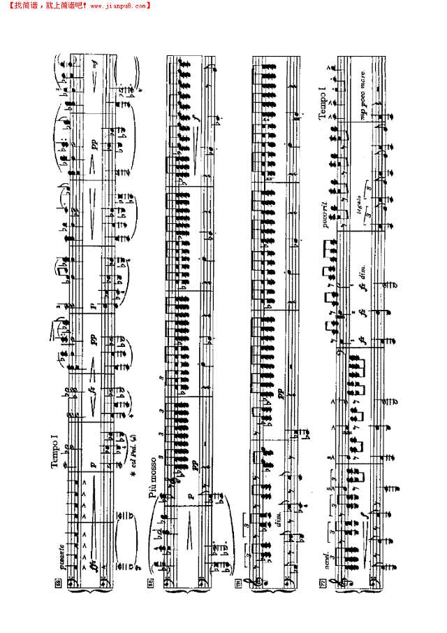 传奇（四手联弹）钢琴谱
