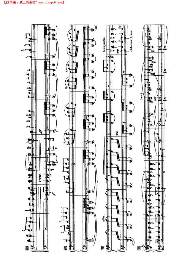 传奇（四手联弹）钢琴谱