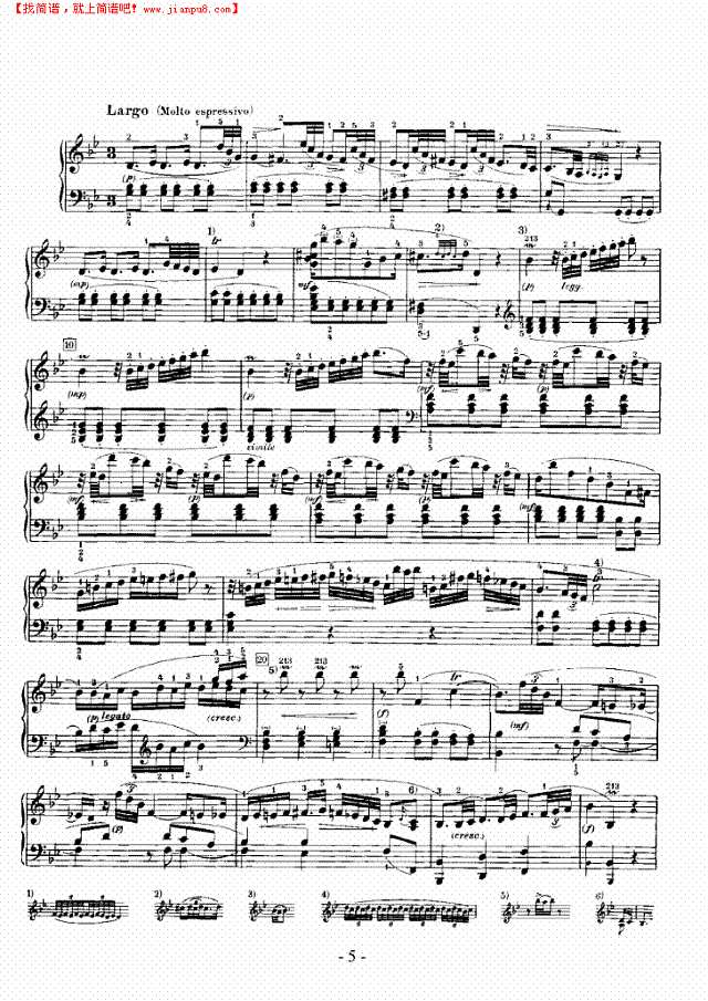 降B大调奏鸣曲(帕蒂塔)钢琴谱