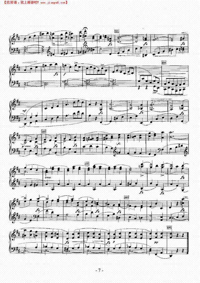 D大调奏鸣曲钢琴谱