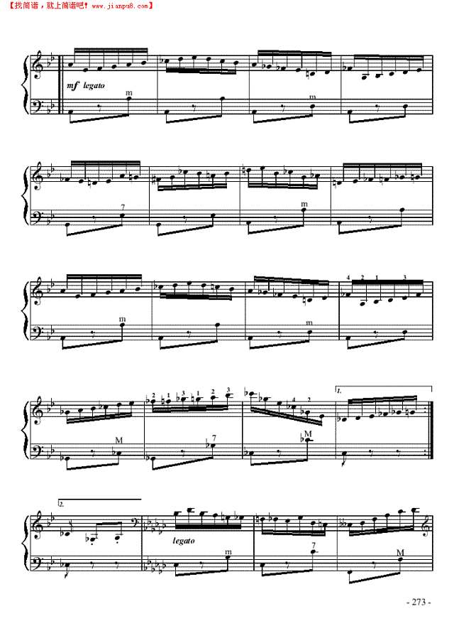 十级乐曲《音乐会练习曲NO.2》手风琴谱