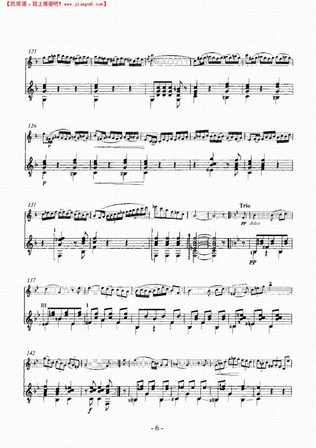 波拉卡舞曲吉他谱