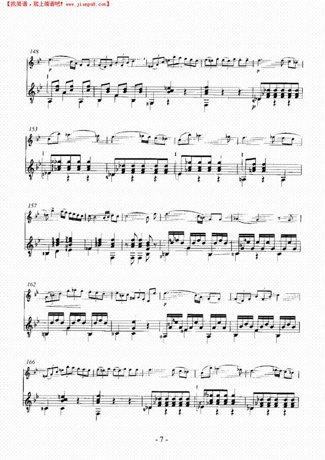 波拉卡舞曲吉他谱