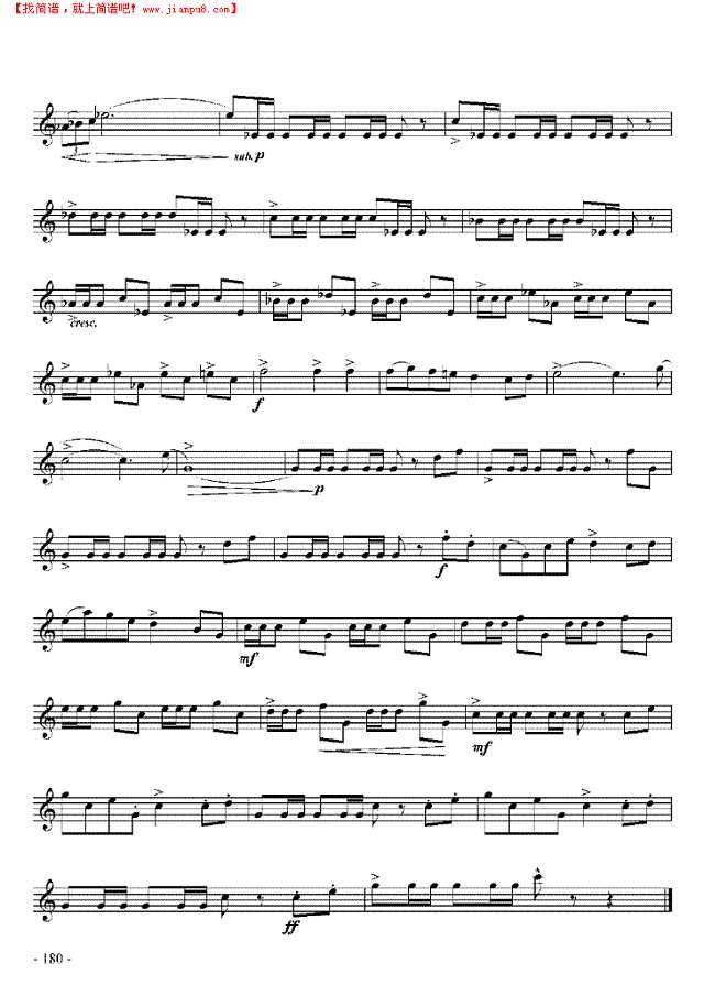 十级练习曲六首 管乐类 小号其他曲谱