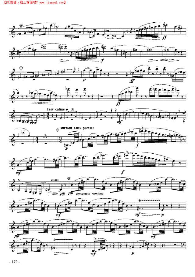 十级外国乐曲《奏鸣曲》 管乐类 单簧管其他曲谱