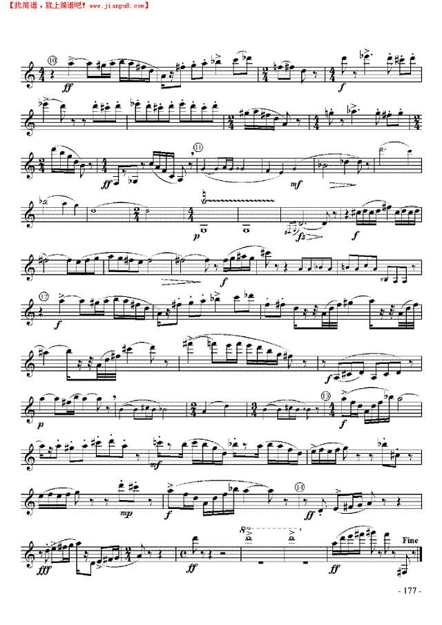 十级外国乐曲《奏鸣曲》 管乐类 单簧管其他曲谱