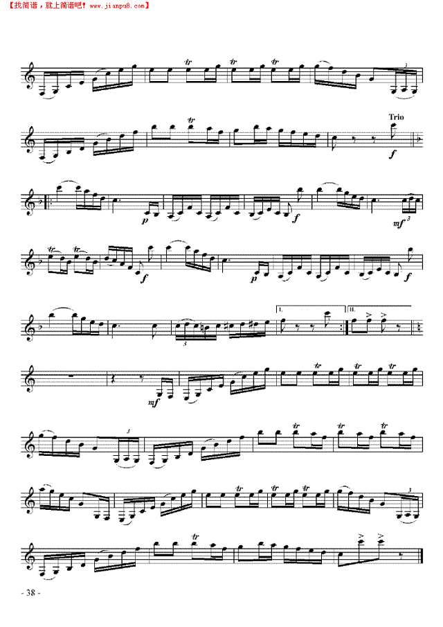 五级练外国乐曲《波尔卡》 管乐类 单簧管其他曲谱