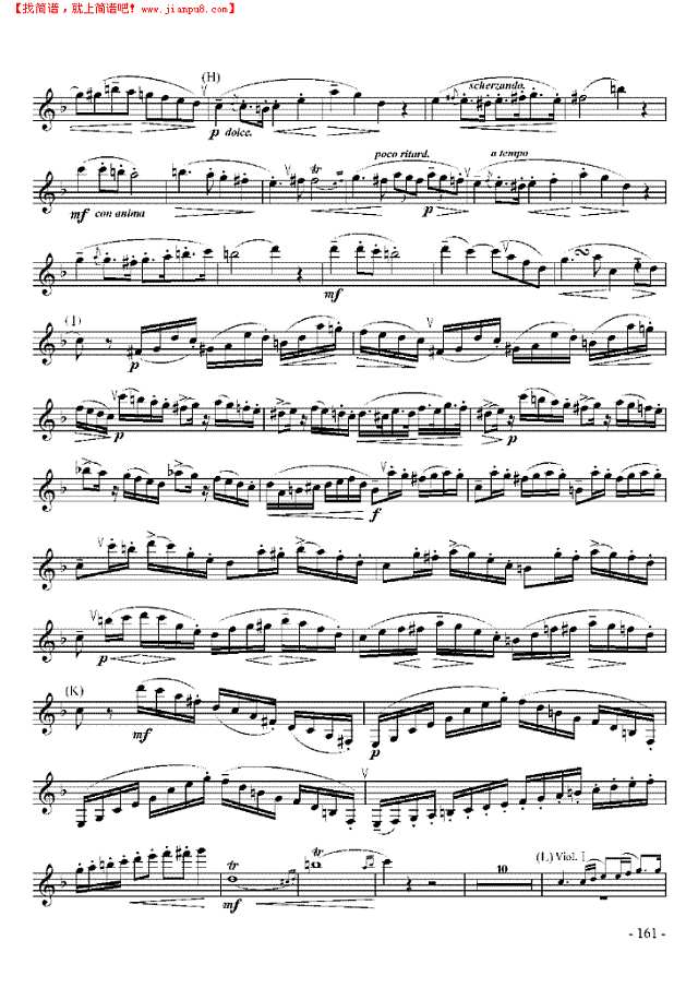 十级外国乐曲《第二协奏曲》 管乐类 单簧管其他曲谱