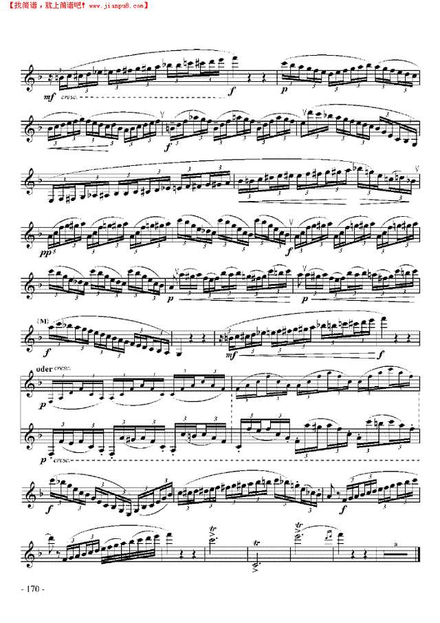 十级外国乐曲《第二协奏曲》 管乐类 单簧管其他曲谱