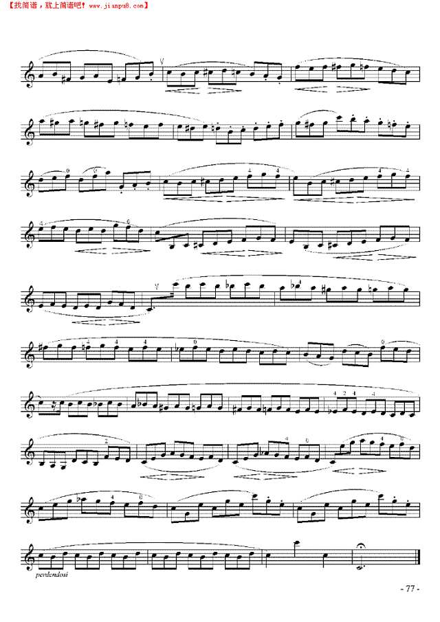 七级练习曲二首 管乐类 单簧管其他曲谱