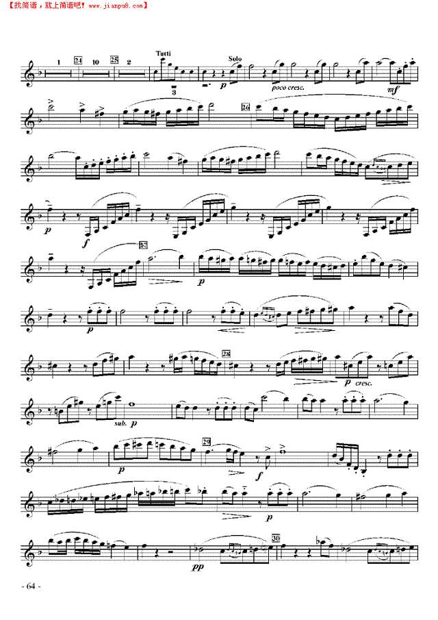 六级外国乐曲《协奏曲》 管乐类 单簧管其他曲谱