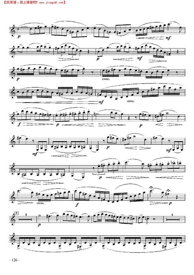 九级外国乐曲《A大调协奏曲》 管乐类 单簧管其他曲谱