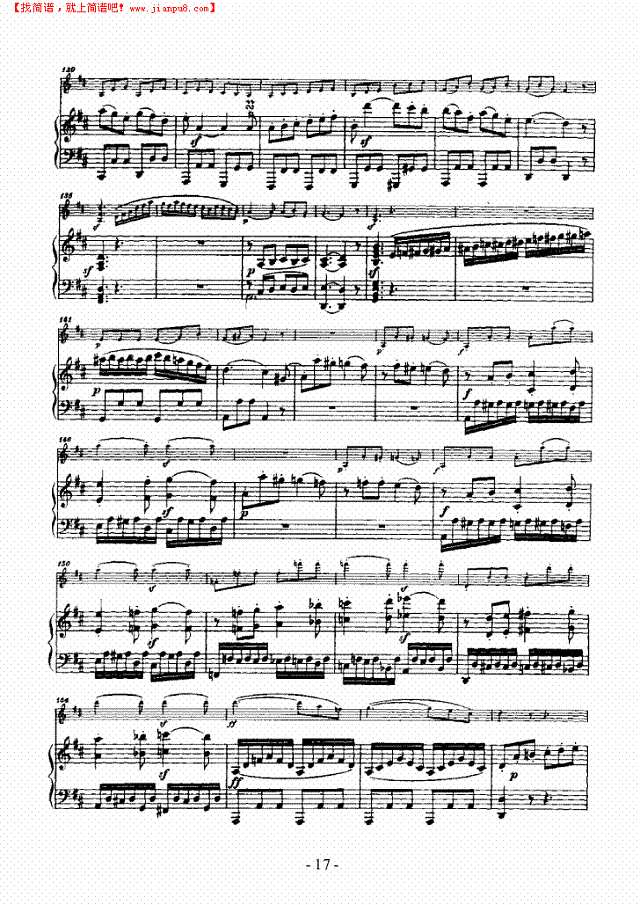 奏鸣曲D大调 歌曲类 钢琴伴奏谱钢琴谱