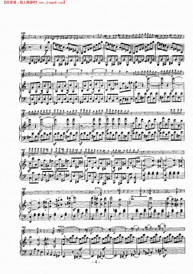 奏鸣曲A大调 歌曲类 钢琴伴奏谱钢琴谱