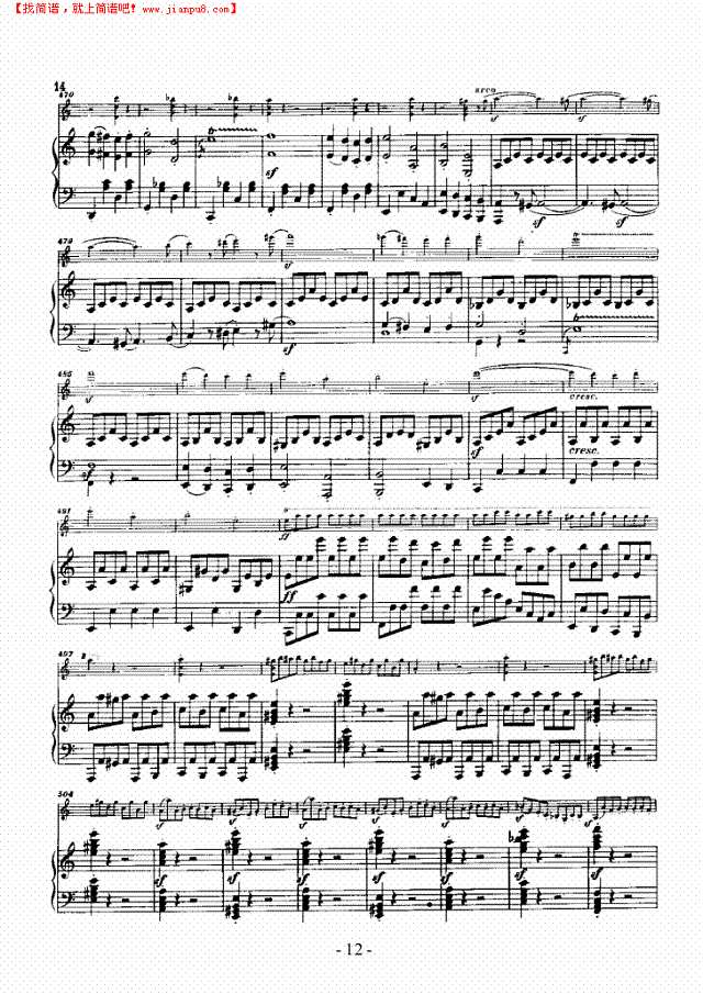 奏鸣曲A大调 歌曲类 钢琴伴奏谱钢琴谱