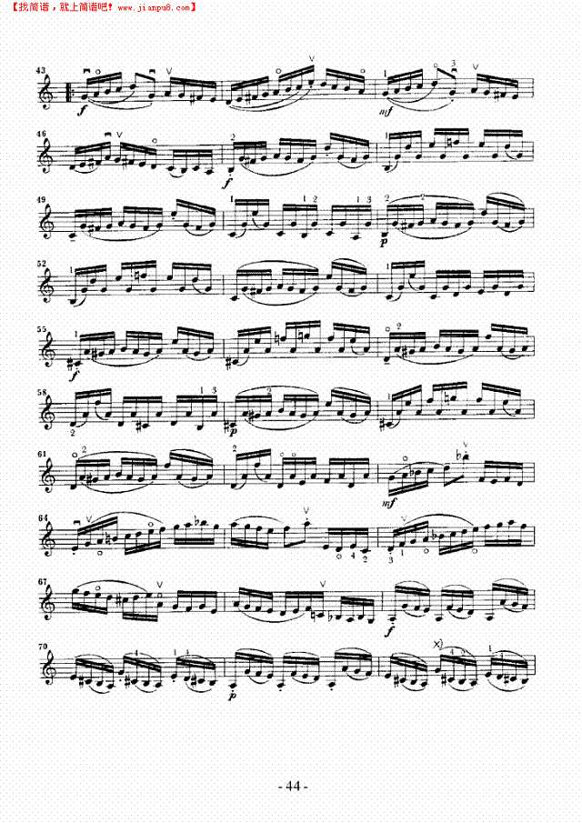 六首无伴奏奏鸣曲及组曲—独奏 弦乐类 小提琴其他曲谱