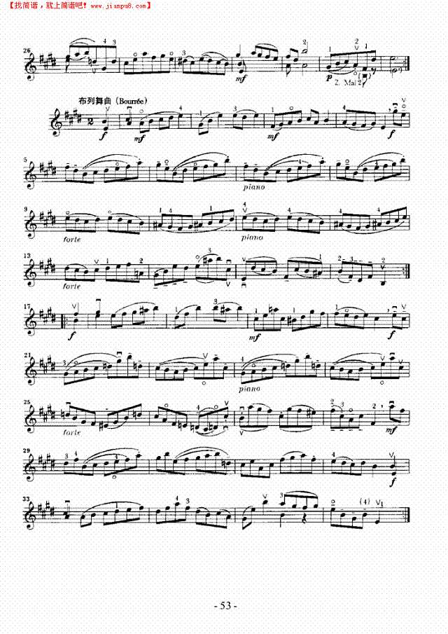 六首无伴奏奏鸣曲及组曲—独奏 弦乐类 小提琴其他曲谱