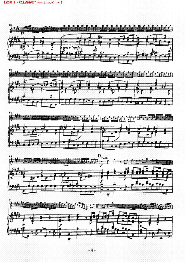 E大调小提琴协奏曲 弦乐类 小提琴其他曲谱