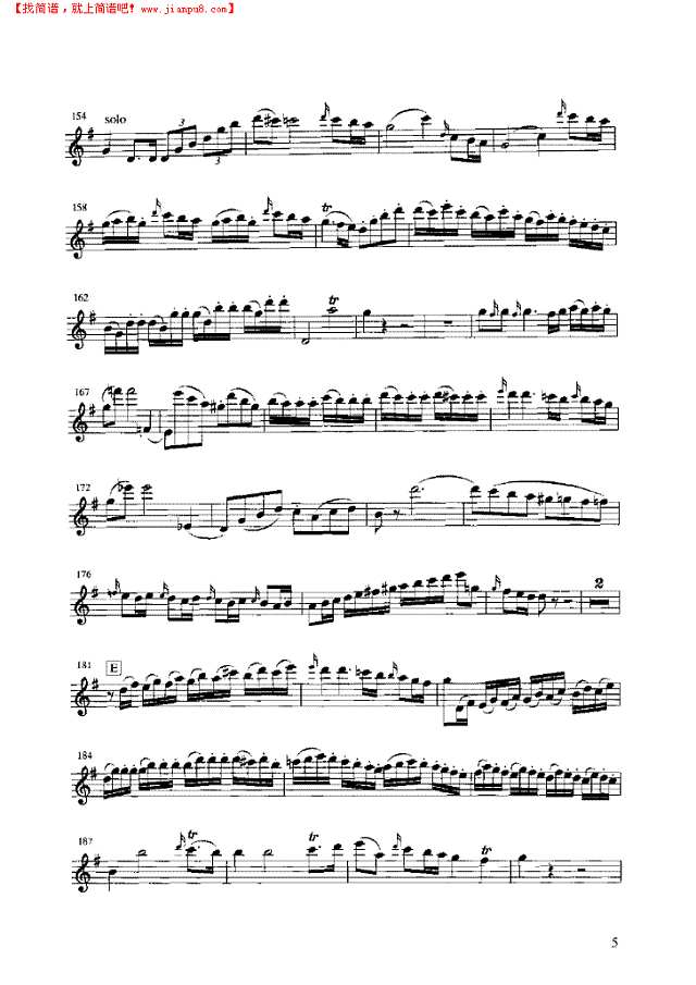 G大调协奏曲第一乐章其他曲谱