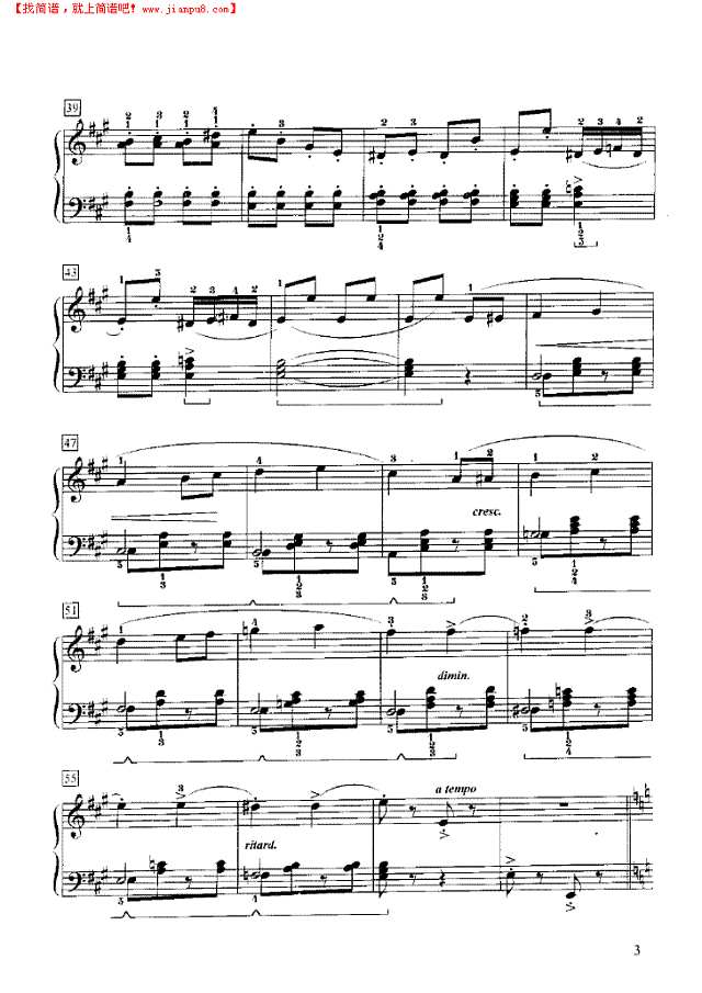 飞舞的树叶钢琴谱