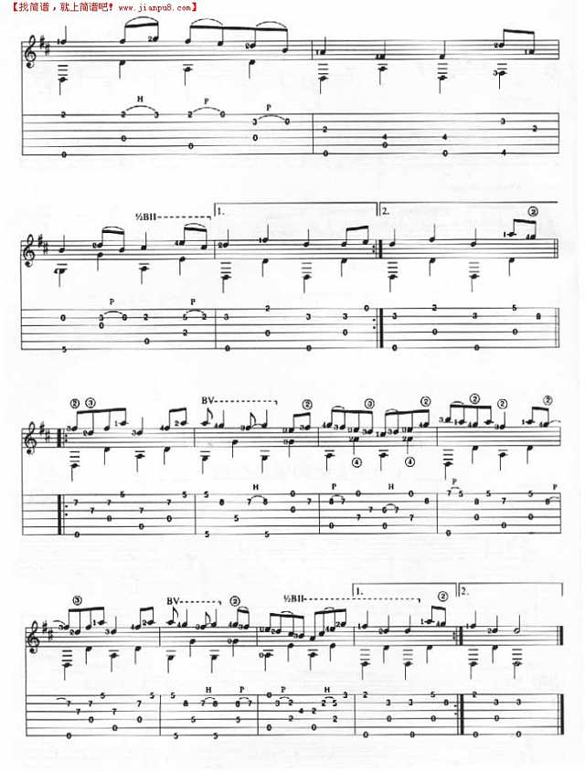 Saint Anne`s Reel－圣洁安妮的里尔舞曲吉他谱