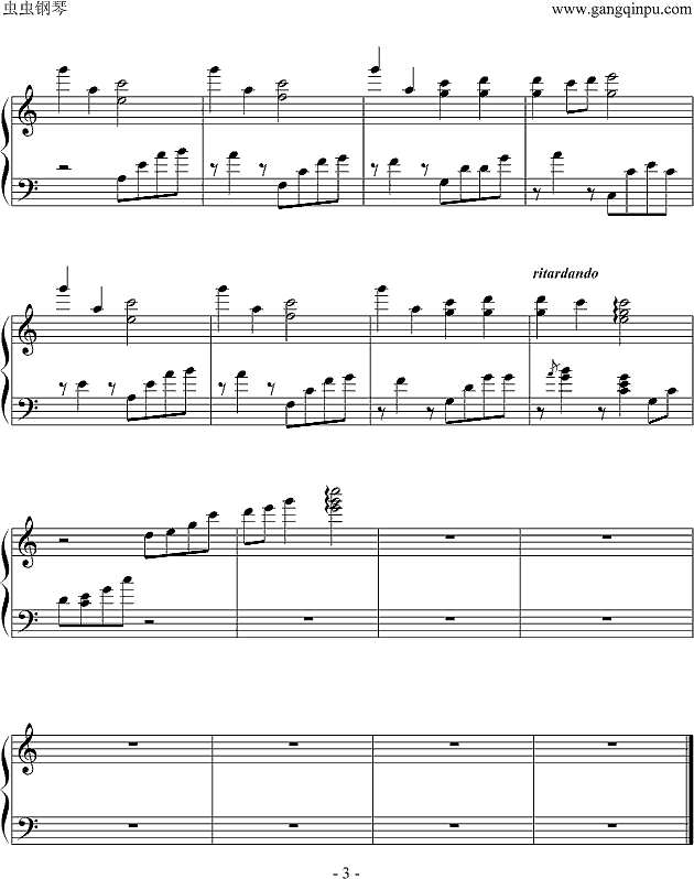 月の记忆·落语钢琴谱