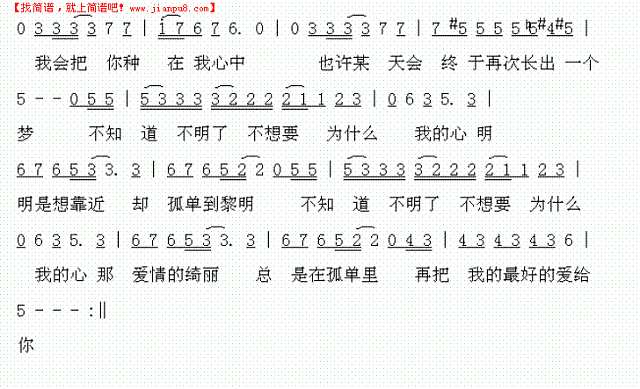 谢谢你的温柔简谱