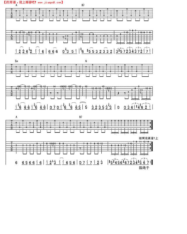 鸟儿的幻想吉他谱