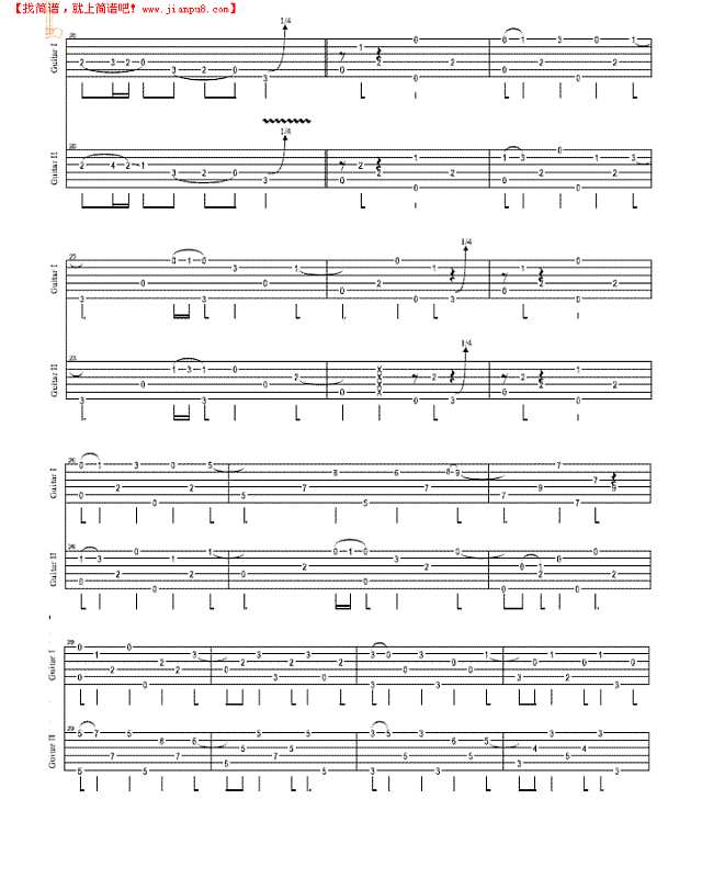 舞在破晓前吉他谱