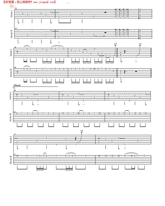 舞在破晓前吉他谱