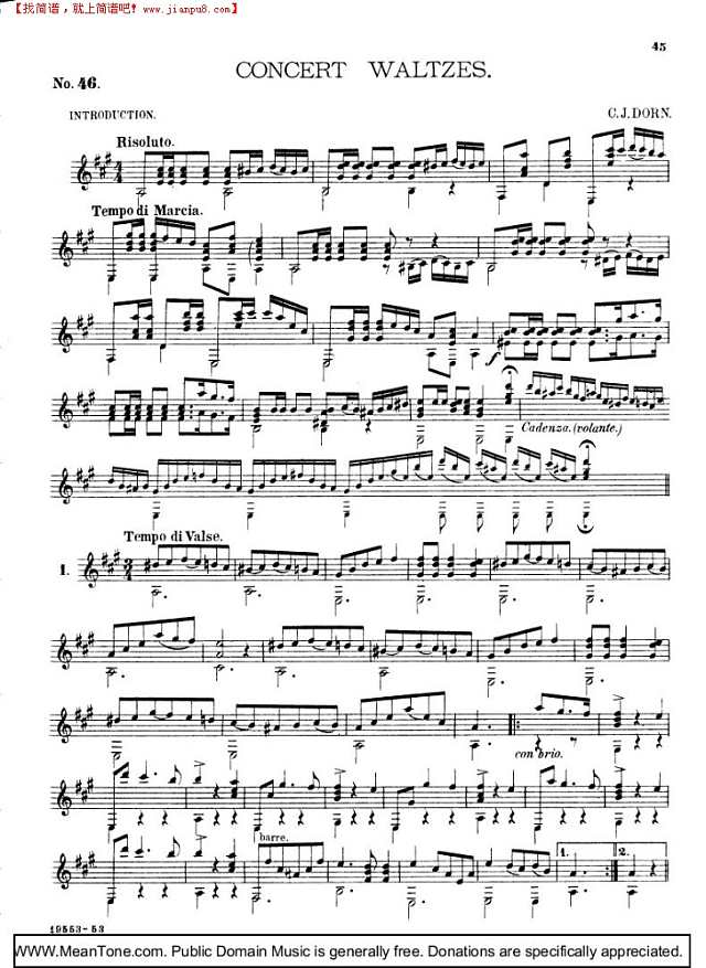 Concert Waltzes钢琴谱
