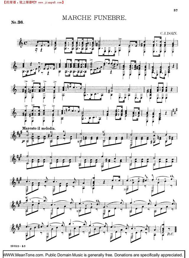 Marche Funebre钢琴谱