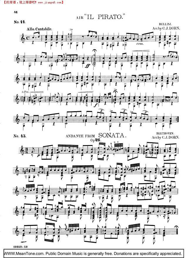 ＂Il PiratoAndante＂钢琴谱