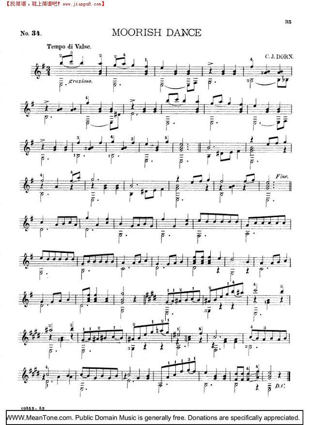Moorish Dance钢琴谱