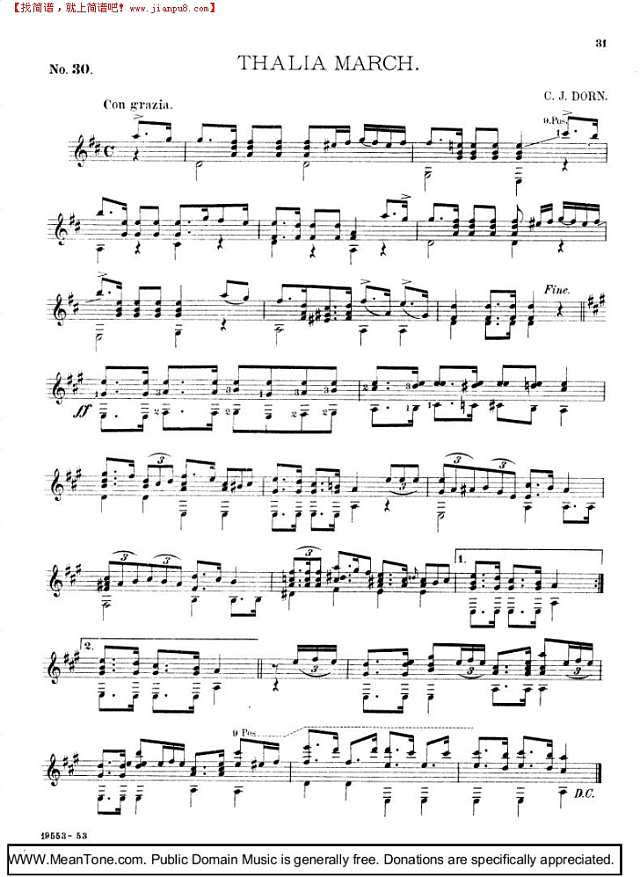 Thalia March钢琴谱