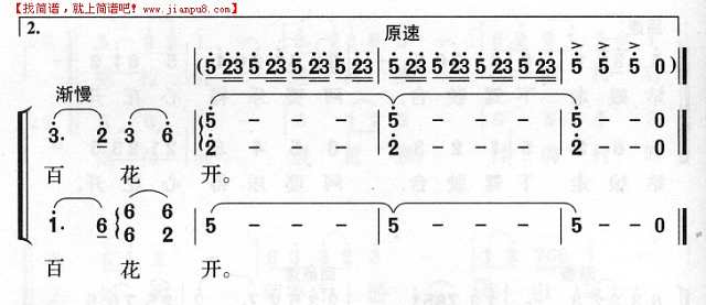 拖拉机开进苗山寨简谱