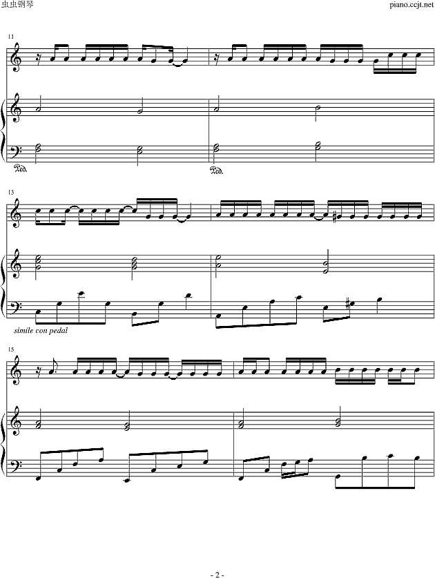 friend forever钢琴谱