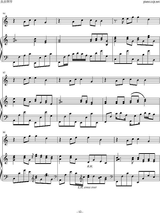 friend forever钢琴谱