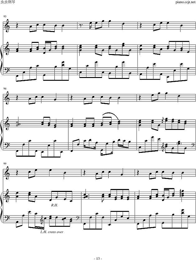 friend forever钢琴谱