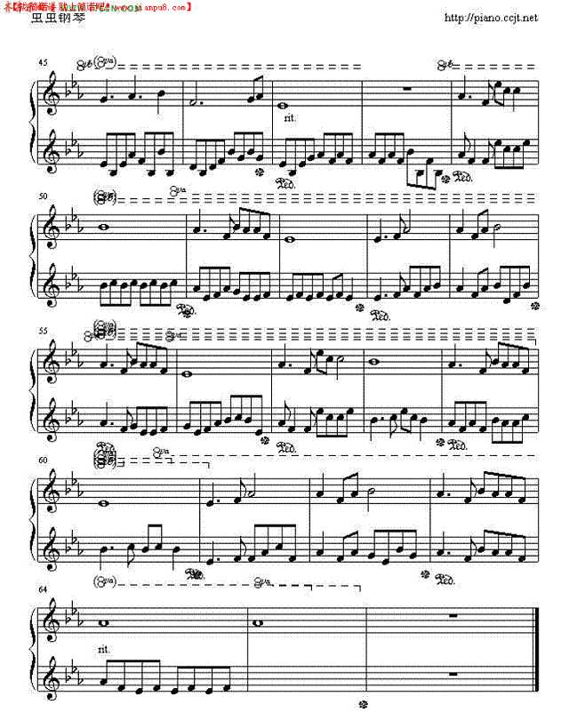 莫失莫忘_女声风铃钢琴谱