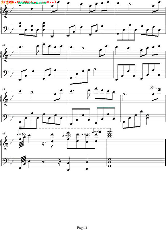 姻缘 _ 王的男人插曲钢琴谱