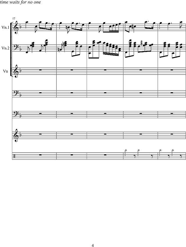 旋转的时间钢琴谱