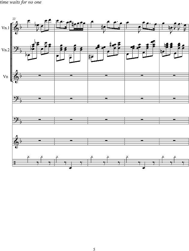 旋转的时间钢琴谱