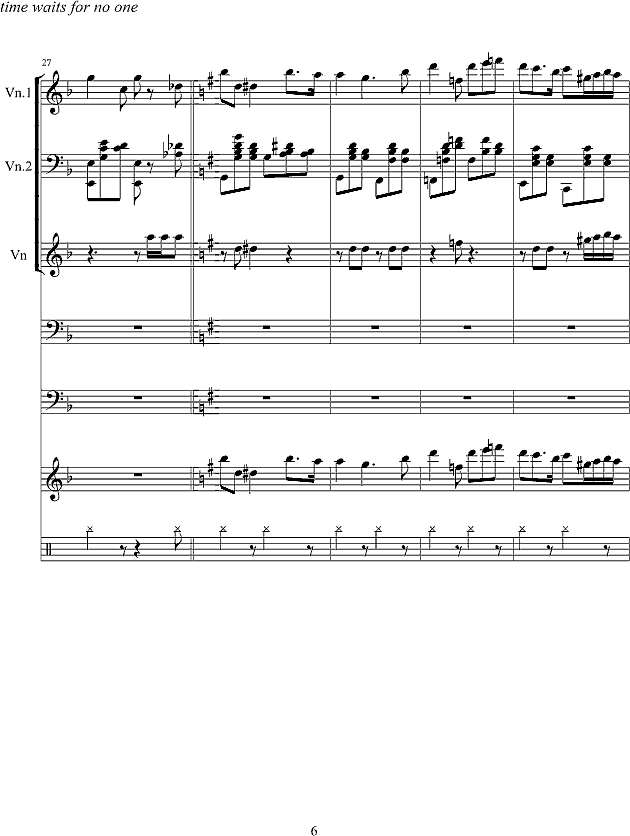 旋转的时间钢琴谱