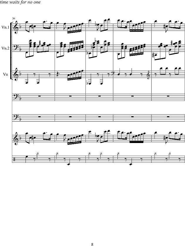 旋转的时间钢琴谱