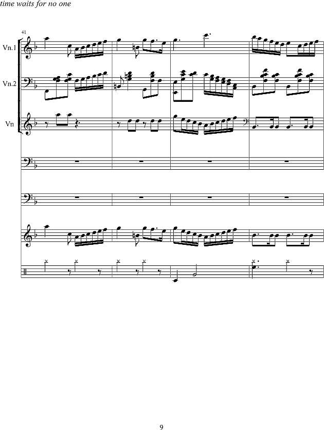 旋转的时间钢琴谱